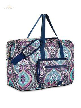 Weekender Travel Duffle Bag for Women Waterproof Foldable Carry On Overnight